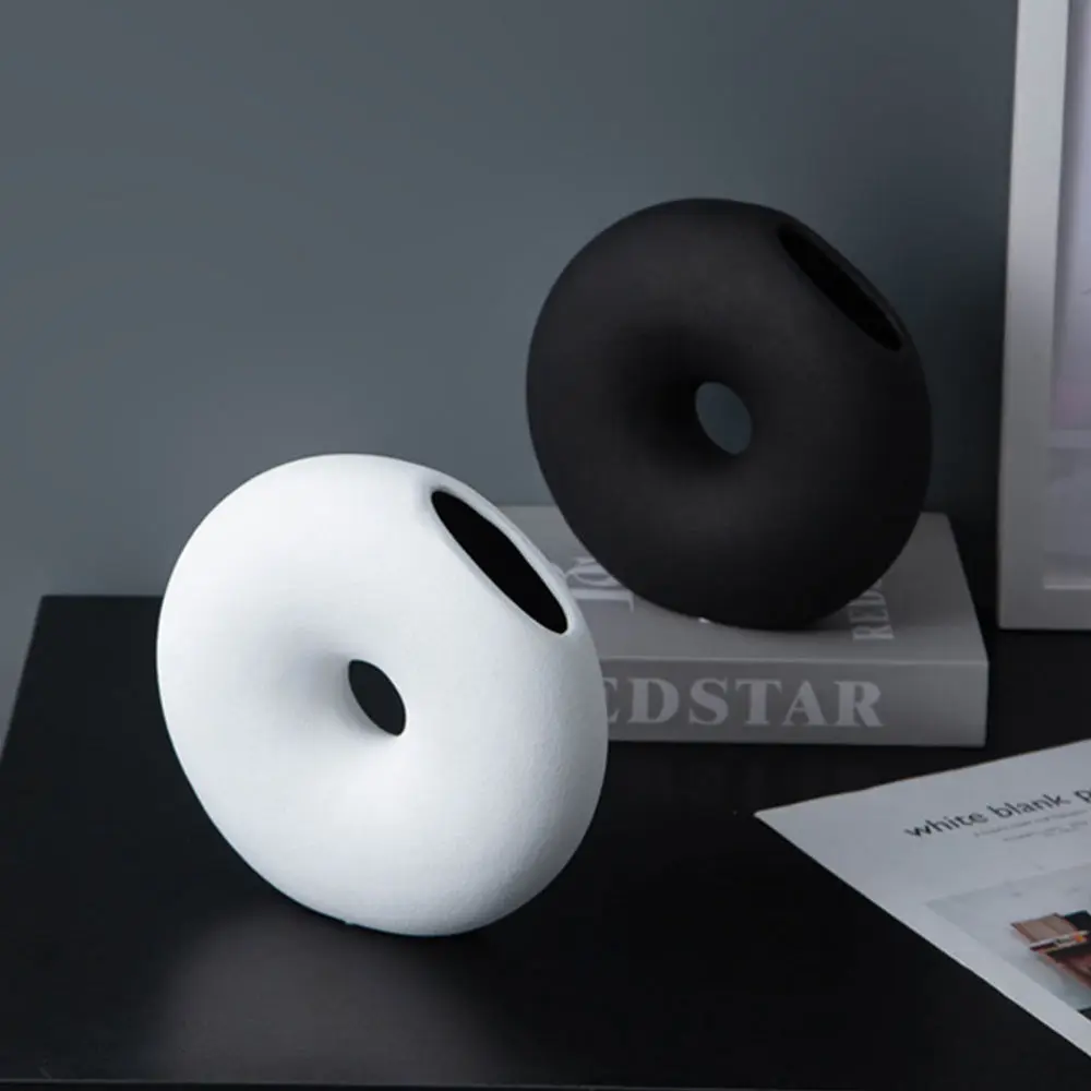 

1pc Elegant Plant Vase Exquisite Tabletop Flower Vase Home Office Decoration