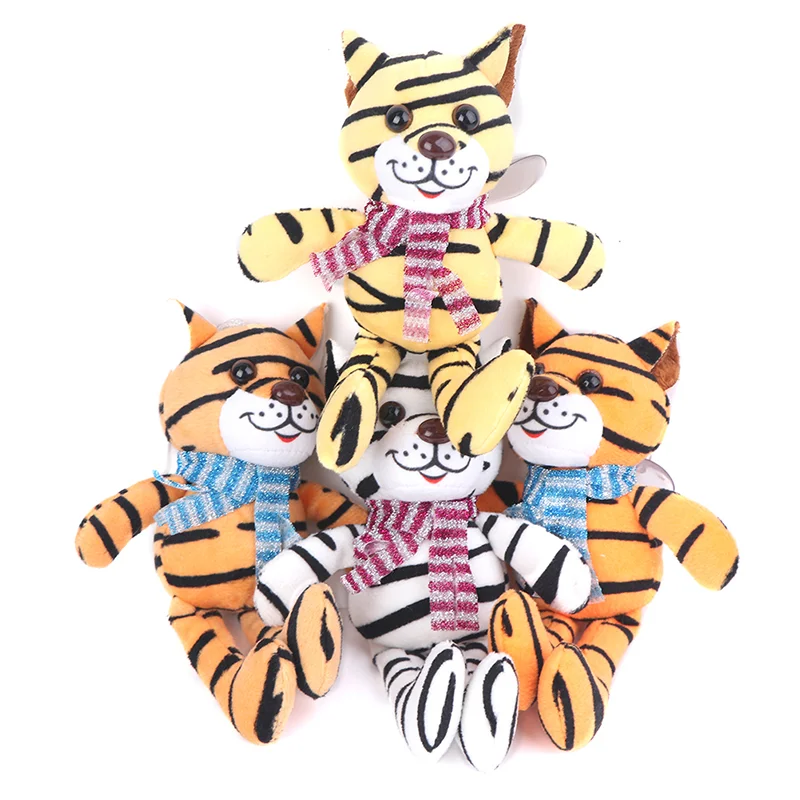 

2022 Year 17CM Tiger Stuffed Plush ToyPendant Gift Keychain Plush Toy Doll Stuffed Animal Toy For Children