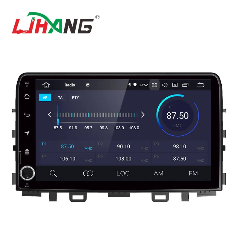 Автомобильный DVD плеер LJHANG IPS Android 10 для KIA RIO 2017 2018 WIFI мультимедийный GPS навигатор 2