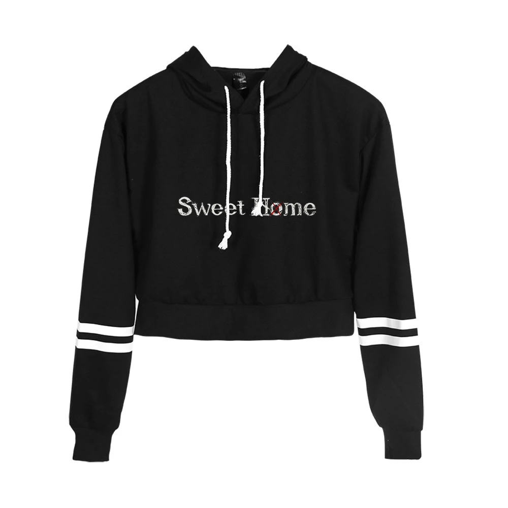 

Sweet Home Hoodie Female Long Sleeve Navel Cropped Hoodies Women's Pullovers Crop Top 2020 Korean Tv Series Fashion Clothes