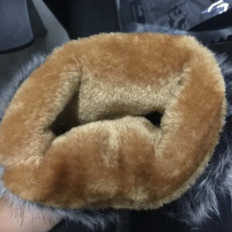 New Winter Women's Boots Casual Warm Fur Mid-tube Shoes Round Toe Slope with Snow Muje Large Size 42 | Обувь