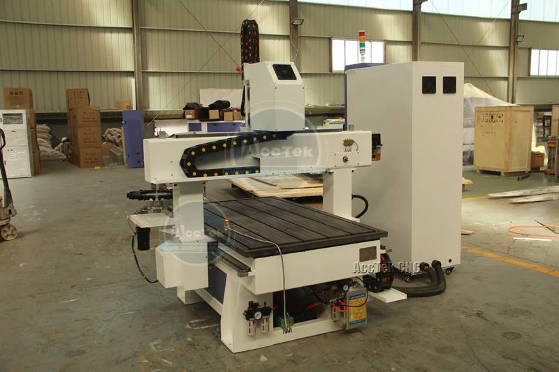 Heavy duty structure jinan AccTek 4th axis cnc router ATC 8080 moulding CNC machine | Инструменты