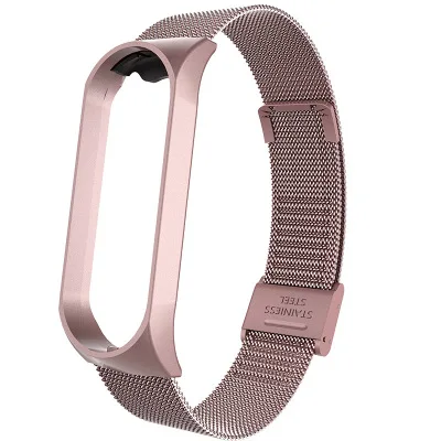 Metal buckle 09 Металлический браслет из нержавеющей стали mi Band 4 Модный Цветной ремешок из углеродного волокна для mi Band 4 3 Xiaomi mi Band 4 сменный Браслет - Цвет: Metal buckle 09
