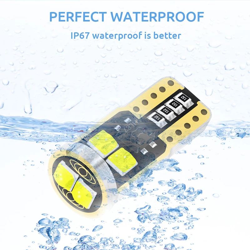 10 шт. T10 W5W WY5W 2825 супер яркий светодиодный Canbus Нет Ошибка салона Чтение Потолочные