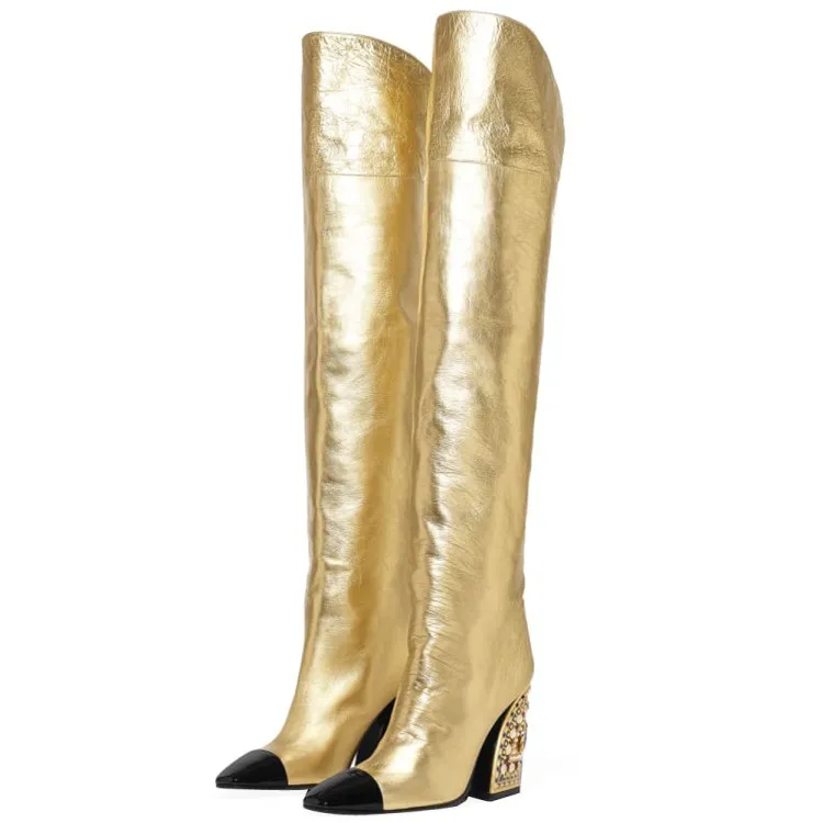 

2020 women's high heel over the knee show shoes