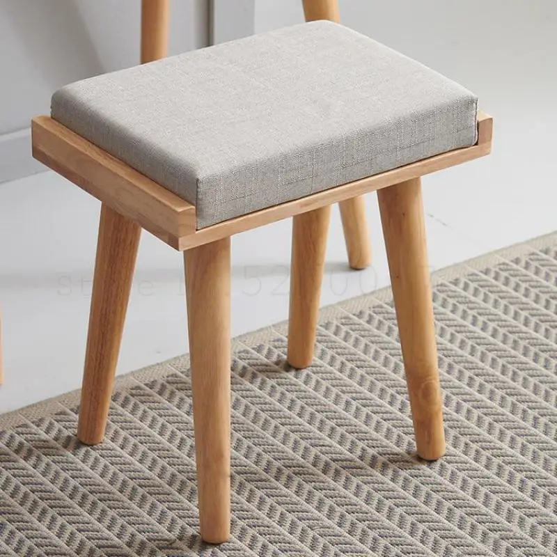 Мягкий Деревянный низкий стул для взрослых домашняя скамейка гостиной