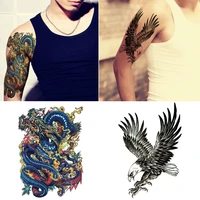 20 50pcs sexy temporary tattoos for women body art painting arm legs tattoos sticker realistic eagle waterproof tattoo sleeve