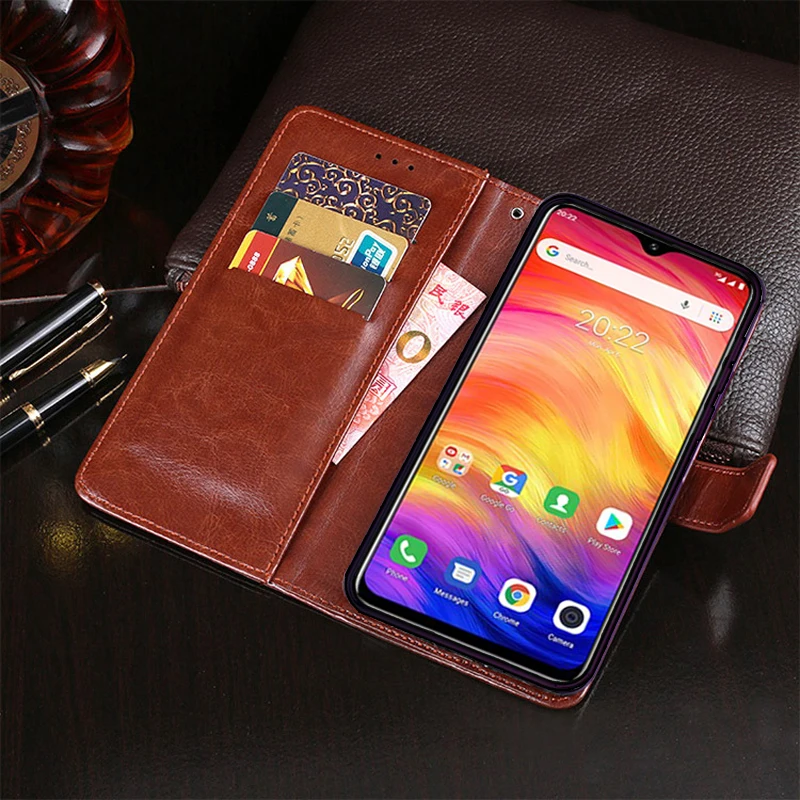 Ulefone Note 7 чехол с защитной подставкой Стильный чехол из искусственной кожи с откидной крышкой для Ulefone Note 7 Чехол Funda Coque 6,1 дюймов