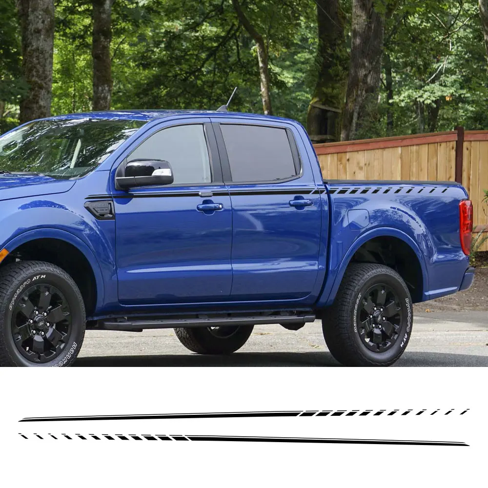 

For Ford Ranger Pickup Waist Line Stickers Truck Graphic Uproar Stripe Decor Decals Car Vinyl Film Cover Auto Tuning Accessories