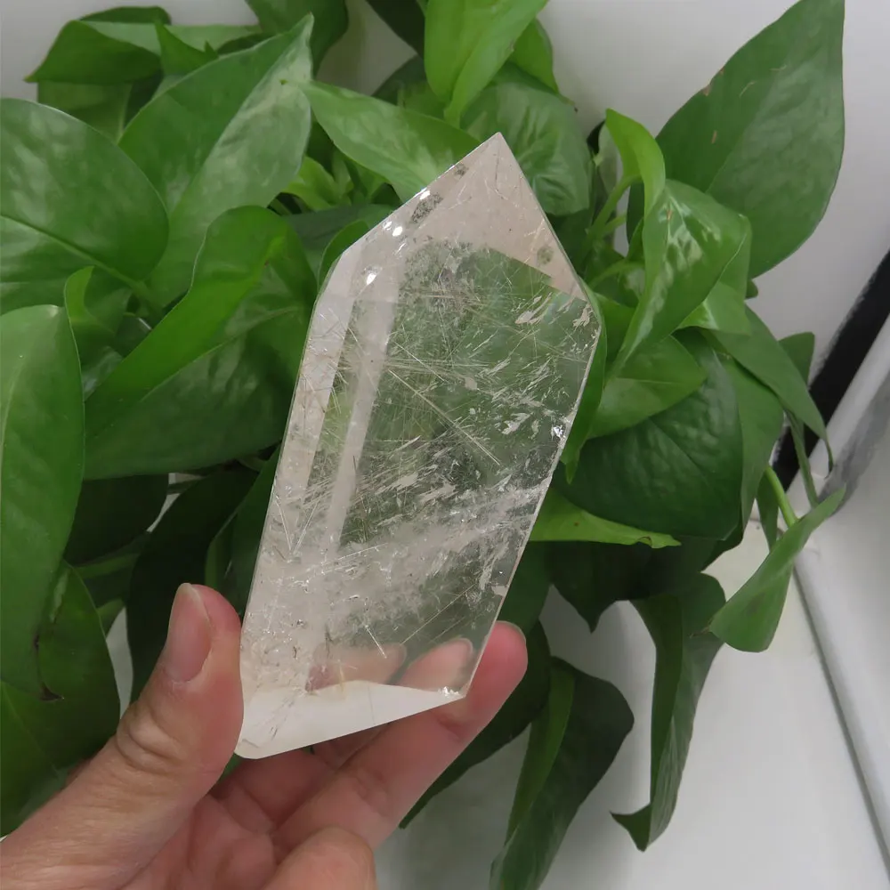 Чудесно! 222 г AAA естественные белые прозрачные Rutilated волосы кварца Rutile