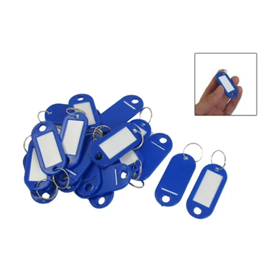 

Key ID Label Tags Split Ring Keyring Keychain 20 Pcs Red & 20 Pcs Blue
