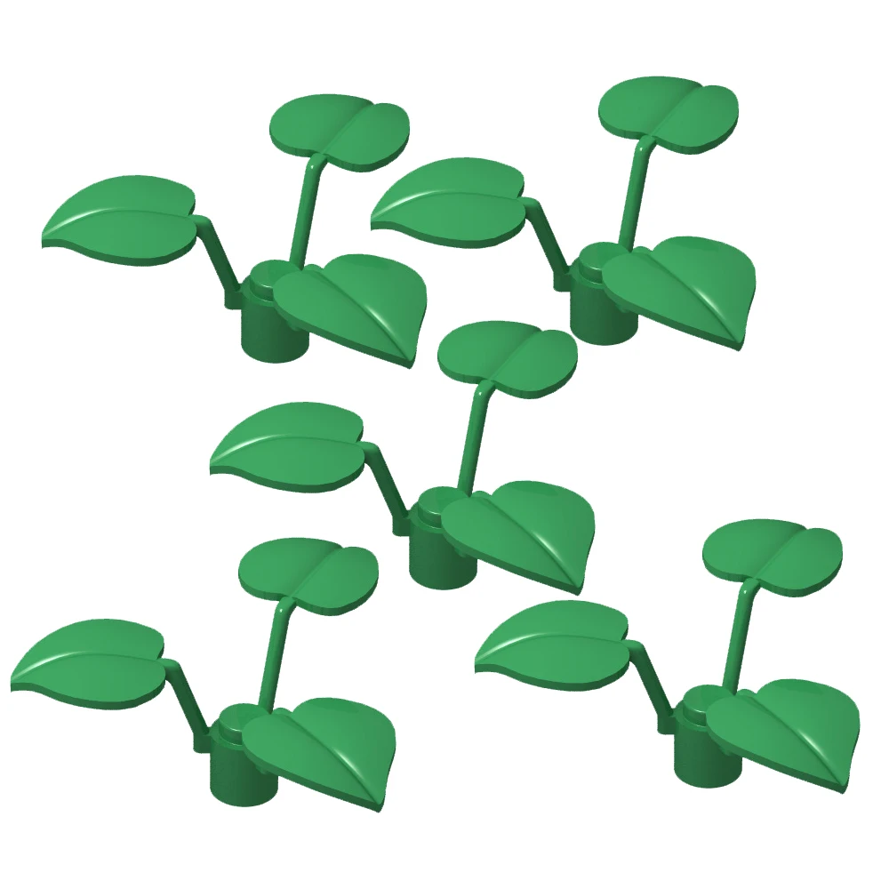 

95pcs MOC Building Bricks Clover Green Plants Landscape Block Parts Flowers diy Assembly Educational Toys for Kids Children