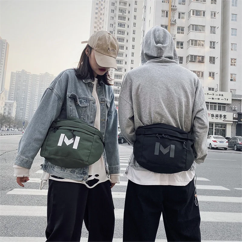 Вместительная поясная сумка унисекс уличная нагрудная сумочка в стиле хип-хоп