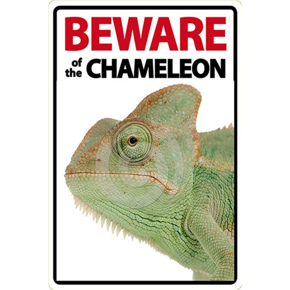 Металлическая пластина значок крокодила остерегайтесь кролика Оловянная