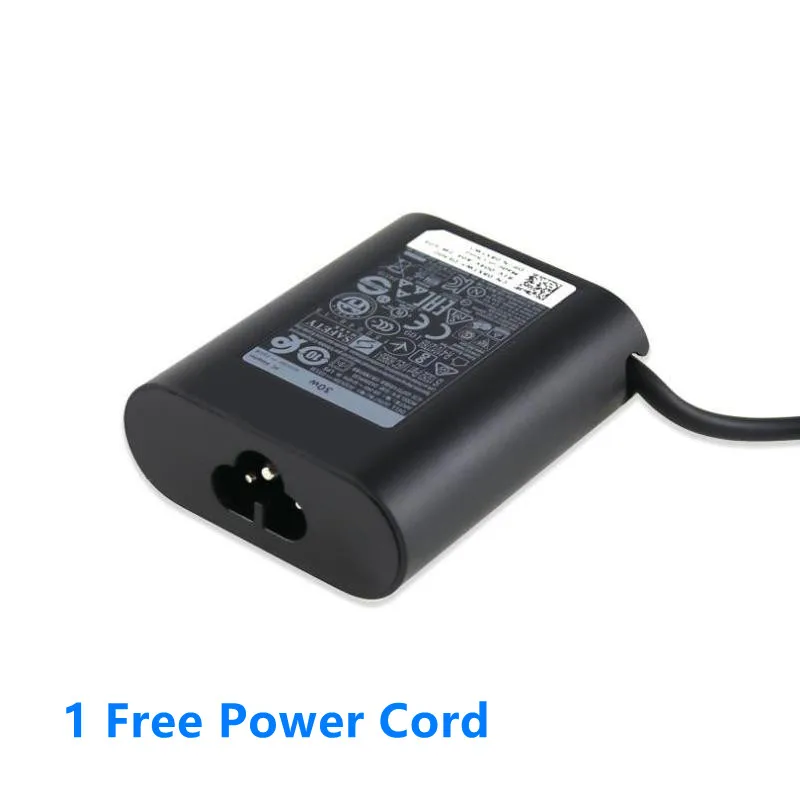 Оригинальное зарядное устройство для ноутбука 30 Вт адаптер переменного тока DELL 20