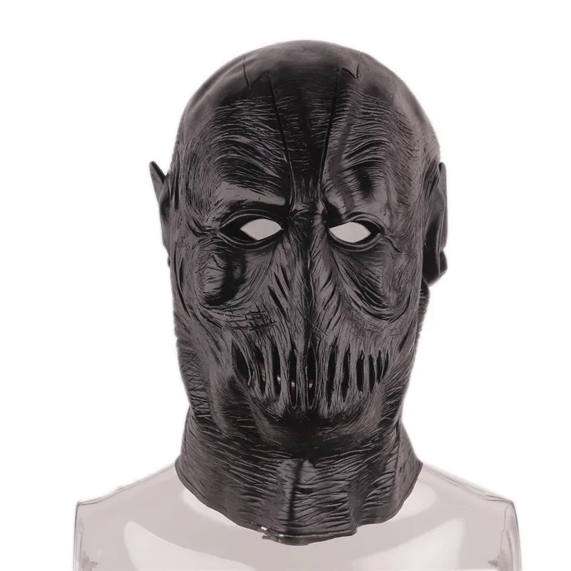 Красная черная голова полное лицо Косплей светящаяся маска черный холлен