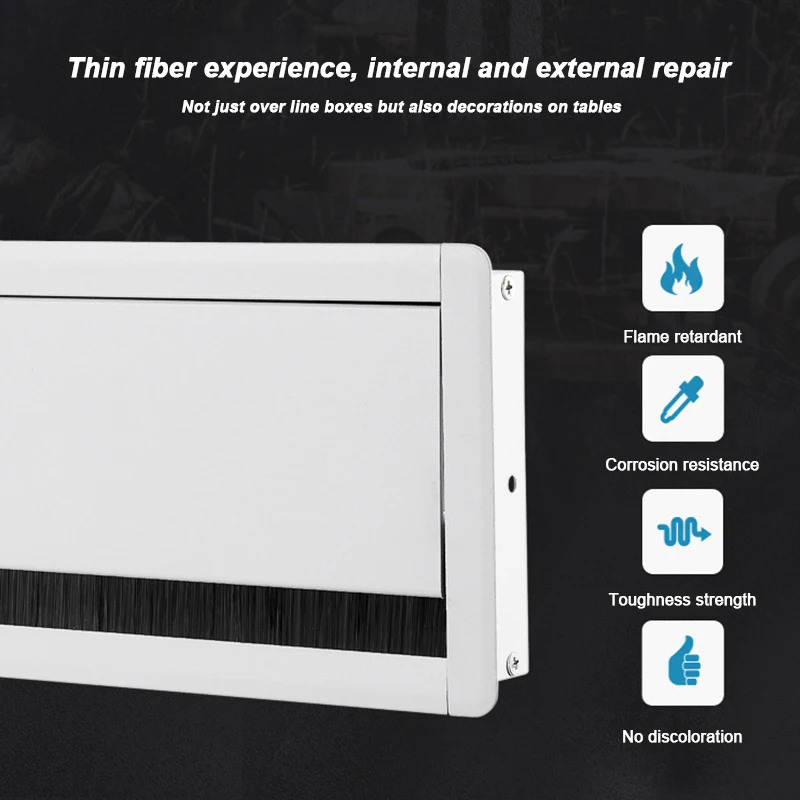 Прямоугольная проволочная Втулка из алюминиевого сплава для офисного стола 1 шт.