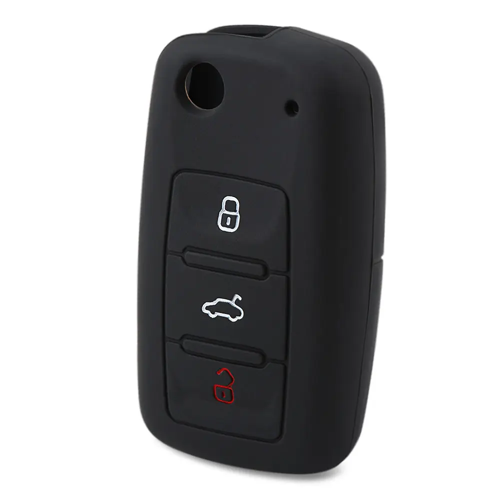 Силиконовый чехол для ключа VW Golf Bora Jetta POLO GOLF 5 6 Passat Skoda Octavia A5 Fabia SEAT Ibiza Leon |