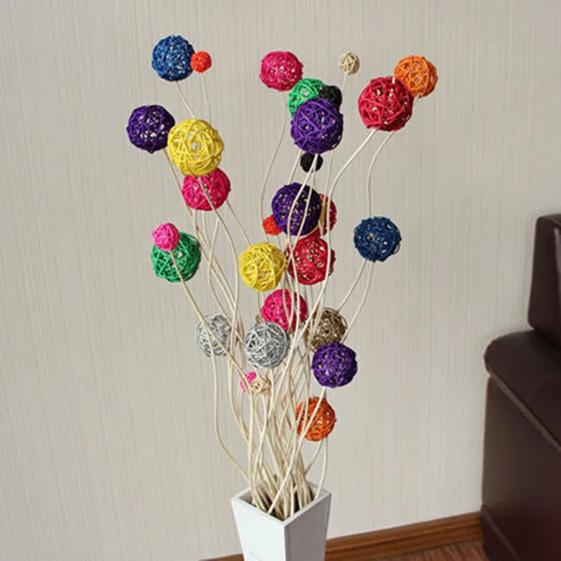 10 шт./лот 5 см Ротанговые шары для детского праздника украшения дня рождения