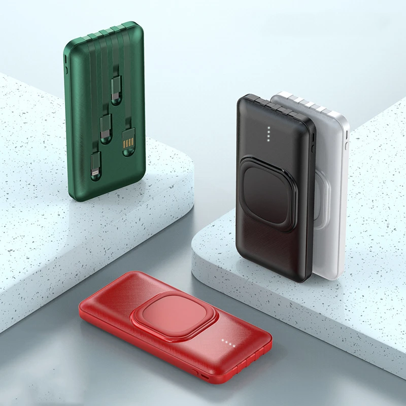 

Быстрое беспроводное зарядное устройство Qi для Airpods 5 4 3 2 20000 мА портативное зарядное устройство с кабелем портативное зарядное устройство д...