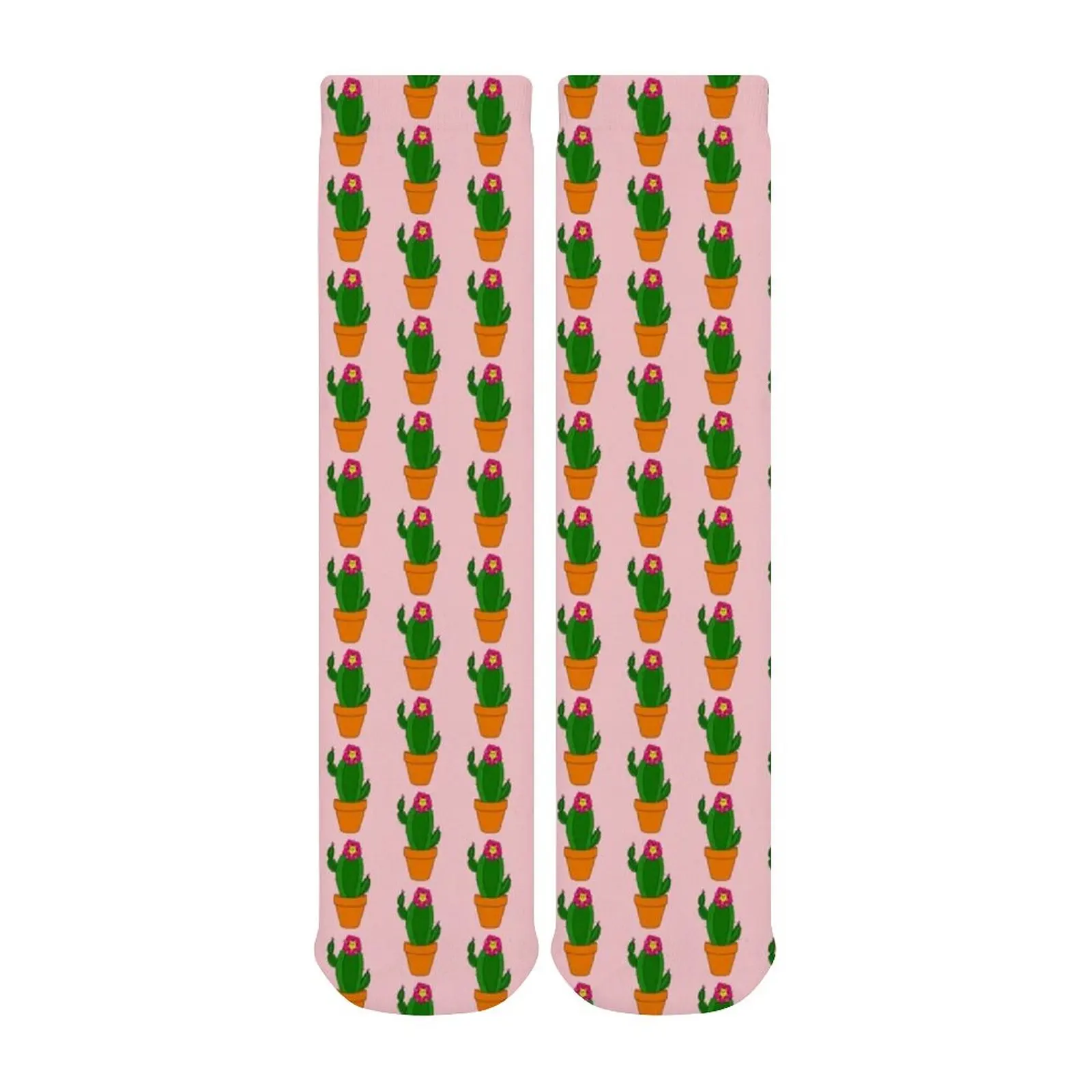 

Cactus Socks Large Chemical Fiber Cute Stockings Pattern Childrens No Slip Night Socks