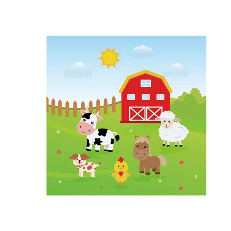 Baby Shower фермы Животные подарки для тематической вечеринки украшения с мультфильм