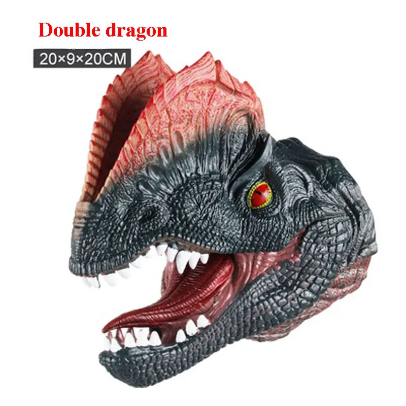 Мягкая искусственная голова животного ручная кукла фигурки игрушки перчатки