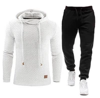 2021 new sportswear mens solid color hooded sweatshirt pants suit mens hoodie sportswear casual sportswear