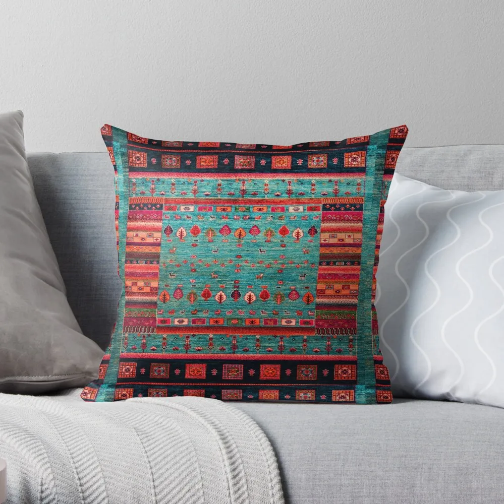 

Epic Traditional Moroccan Calm Blue Artwork by ARTERESTING Throw Pillow Pillowcase Home Decorative Sofa Pillow Cover