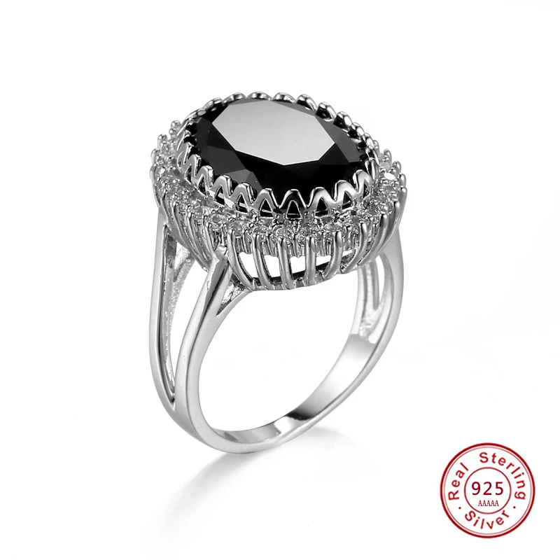 Женское кольцо из серебра 925 пробы с фианитом|ring size|jewelry rings925 sterling silver ring |