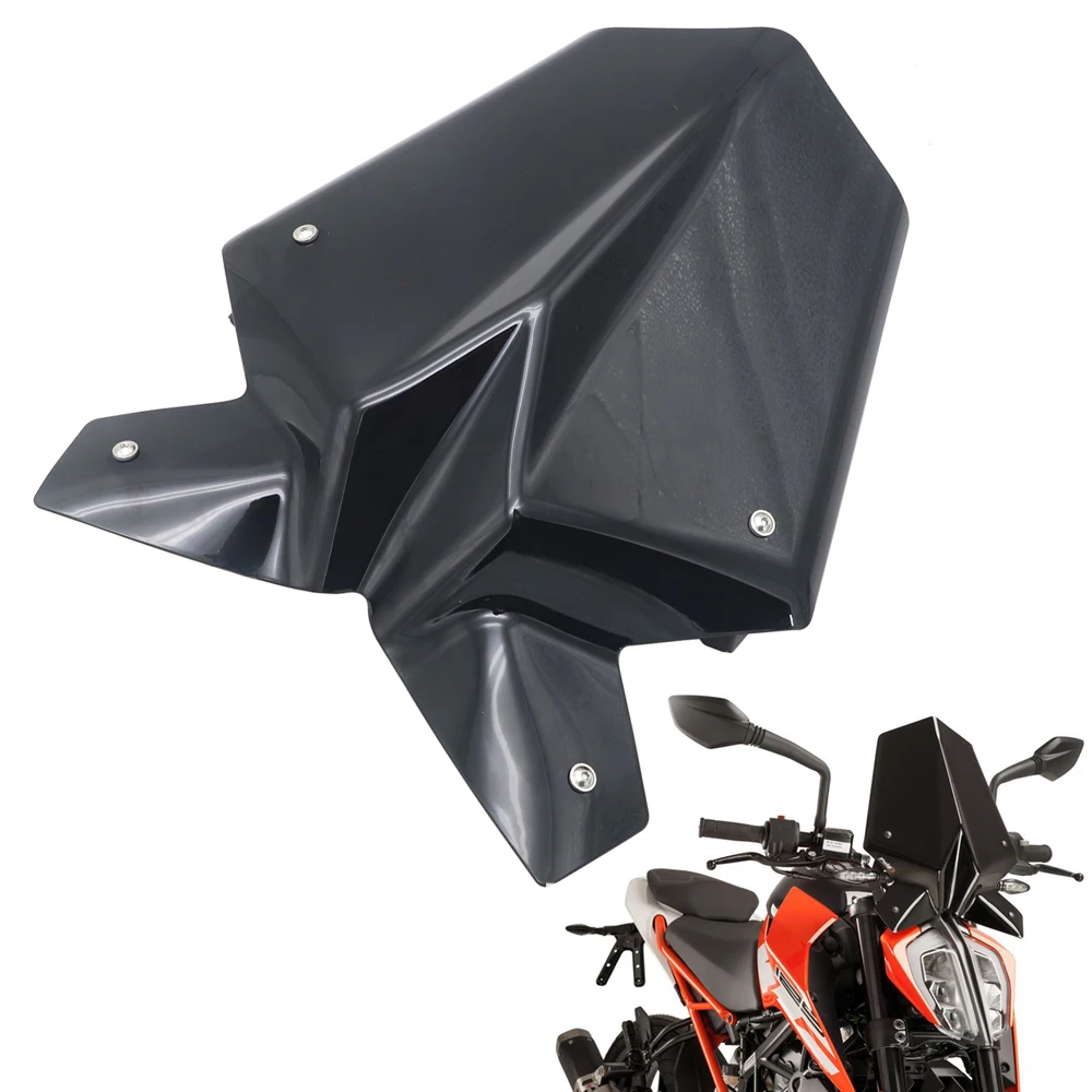 Мото спорт лобовое стекло козырек ветрового стекла Viser подходит для Duke 125 390 2017 2018