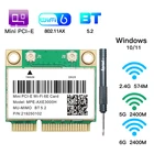 5374 Мбитс Wifi 6E AX210 Mini PCIE Wi-Fi карта трехдиапазонный беспроводной сетевой адаптер Wlan 802.11axac Bluetooth-совместимый 5,2