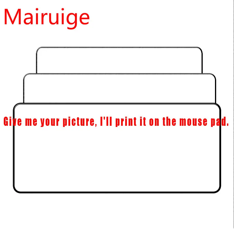 Большой коврик для мыши Mairuige черный и белый цвет большой со швом скоростной