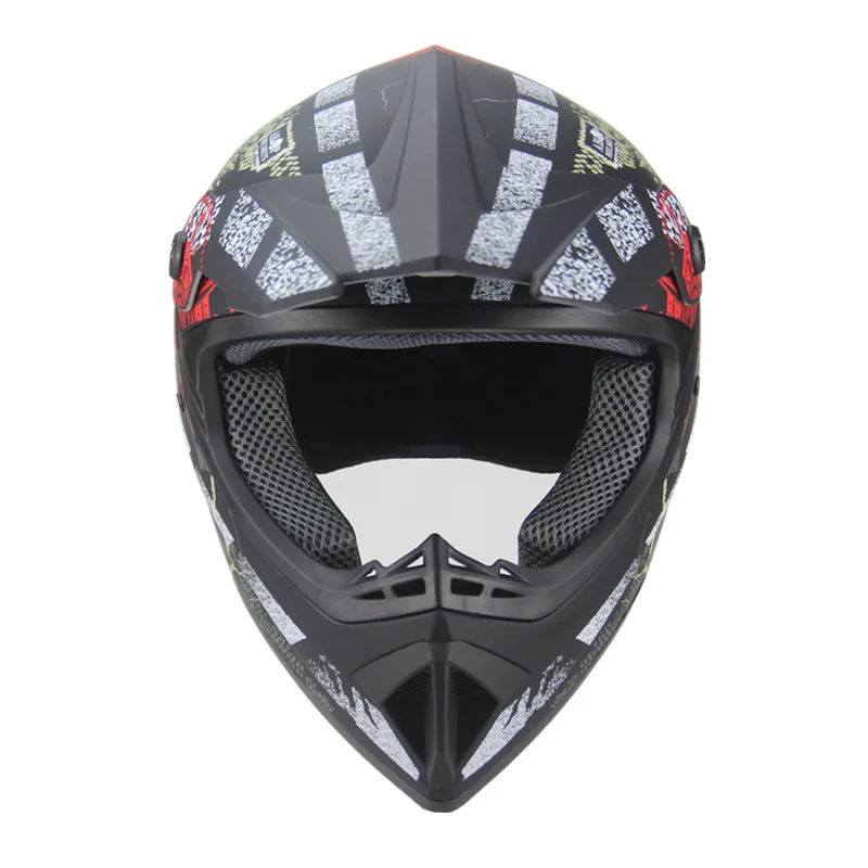 Мотоциклетный шлем унисекс на все лицо для езды по бездорожью из АБС пластика