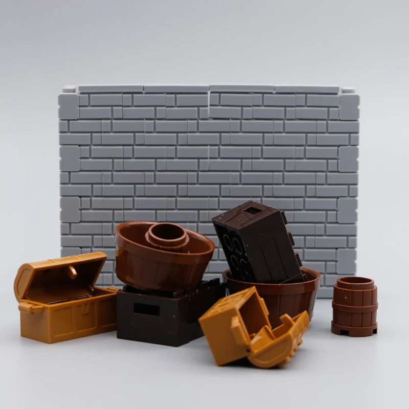 Конструктор пиратский ящик аксессуар для сбора пиратов сундука с сокровищами