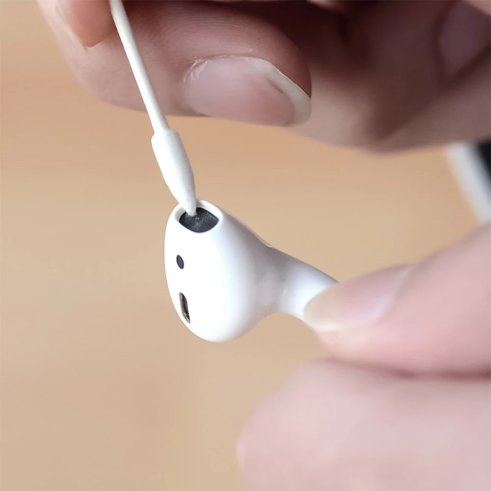 Для Apple Airpods аксессуары инструмент для чистки хлопковая палка для Airpods чехол наушники беспроводные 25 шт Двухсторонние для Iphone Xr 7