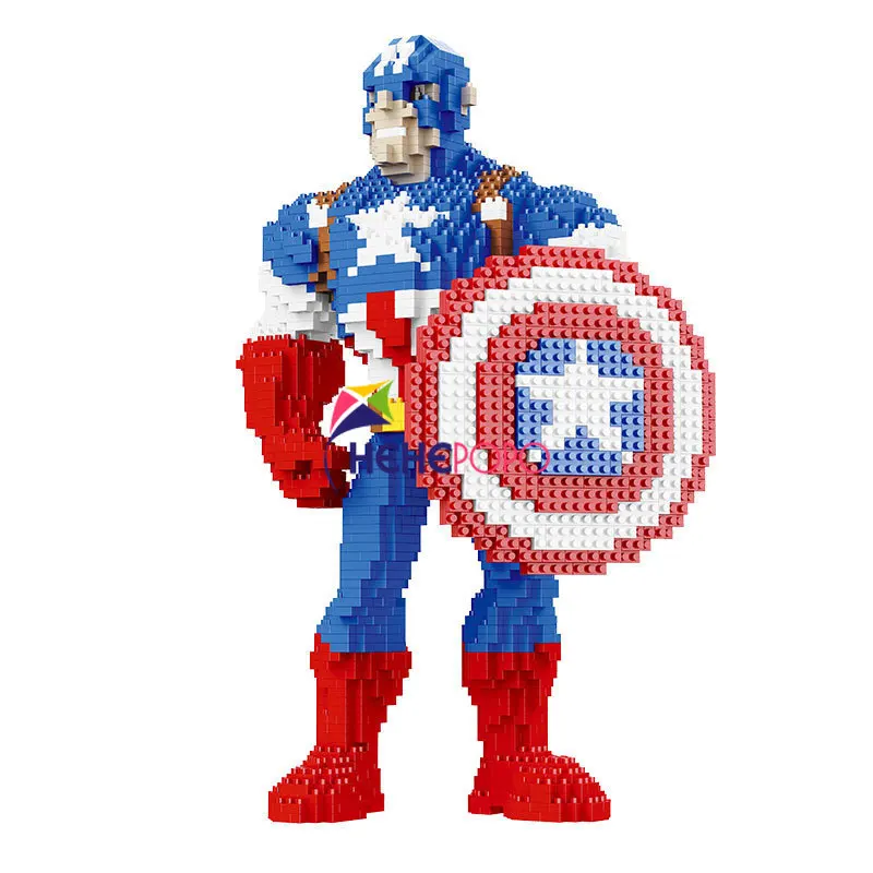 2300 шт. капитан америка строительные блоки для детей большой Размеры супер Модель