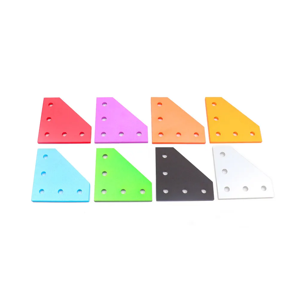 

Colorful Joining Plate 5 holes for Openbuilds CNC V-Slot 2020 2040 Aluminum extrusion profiles Prusa i3 Mk3 bear blv 3d printer