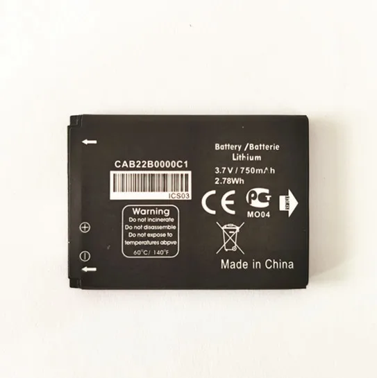 АЗК CAB0400000C1 TLi004AB CAB22D0003C1 CAB30M0000C2 батарея для ALCATEL Работает с любым оператором OT708 OT 708