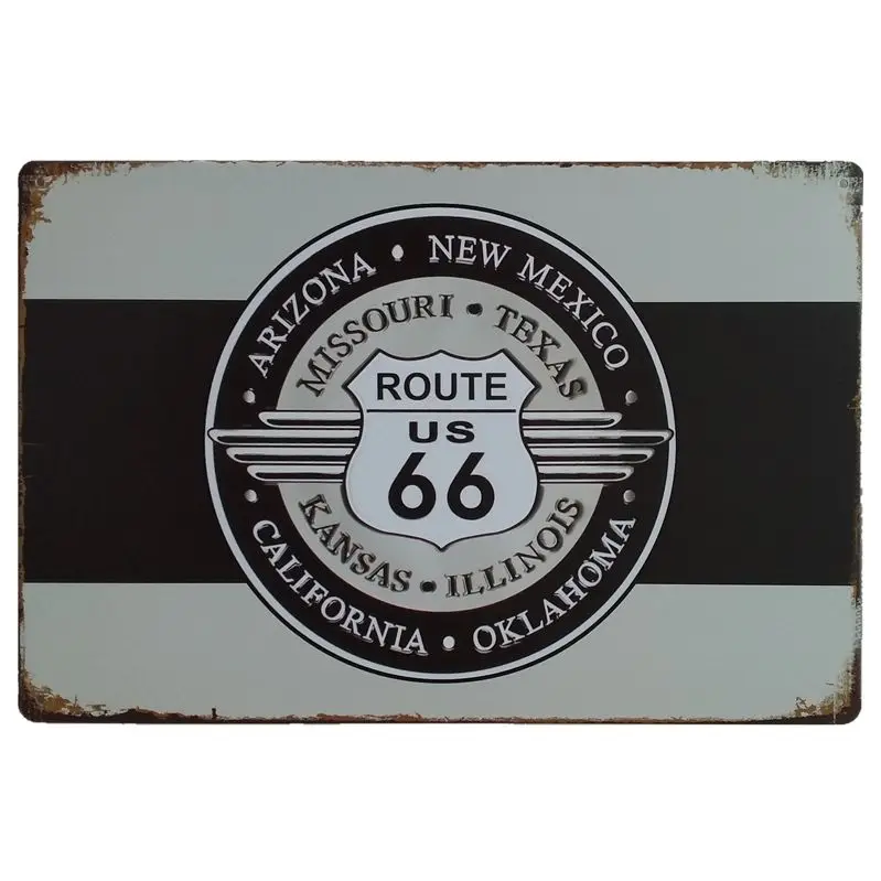 [Luckyaboy] Route 66 Mustang индийский мотоцикл без тупых людей ESSO винтажный металлический Ретро оловянный знак винтажная вывеска Бар Кафе гараж домашний декор для паба - Цвет: 3