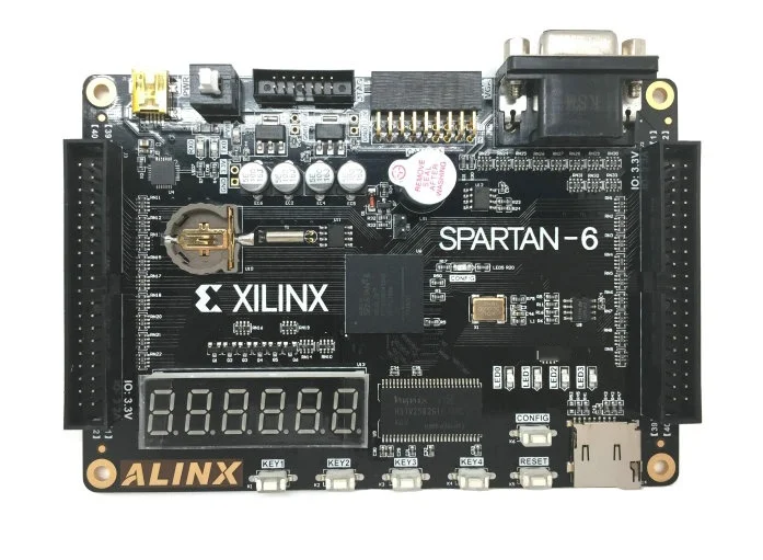Alinx XILINX FPGA Black Gold Development Board Learning SPARTAN6 XC6SLX9 AX309 | Электроника