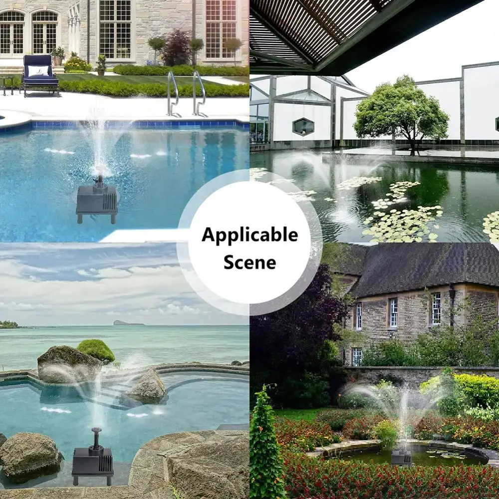 Погружной водяной насос на солнечной батарее 1 8 Вт погружной для садового