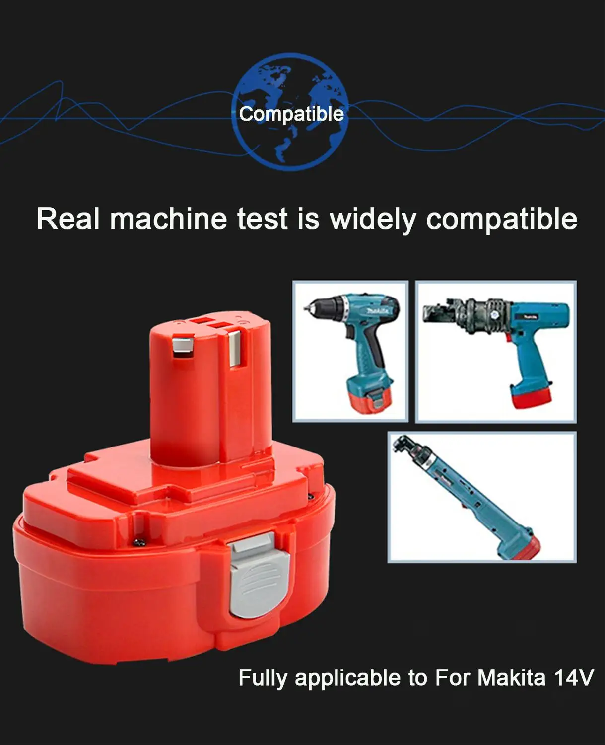 Никель-металлогидридный аккумулятор для электроинструментов Makita PA14 14 4 4000 1420 1422