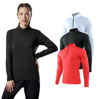 elastic and quick drying tops women 2020 fitness tracksuit running sports top gym polyester female t shirt training wear