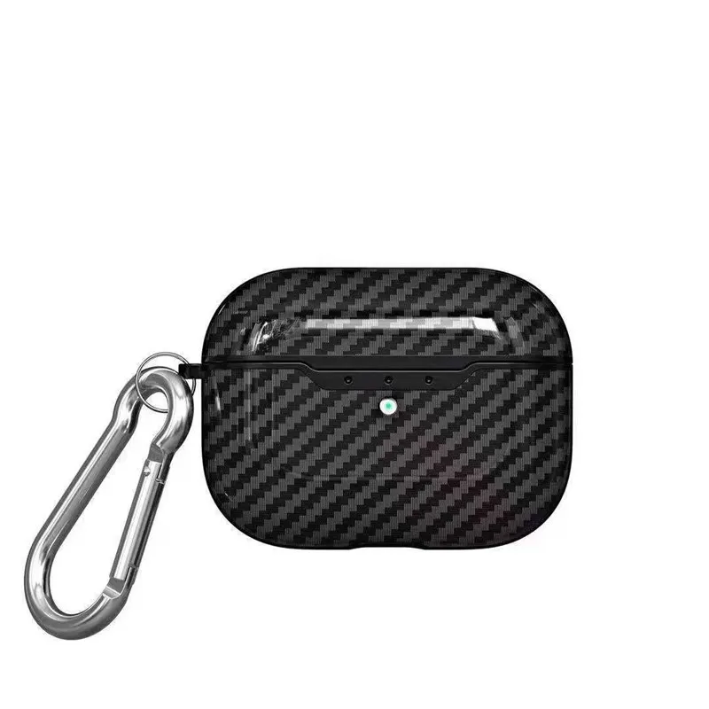 ТПУ чехол для наушников Airpods Pro из углеродного волокна с узором беспроводной Bluetooth