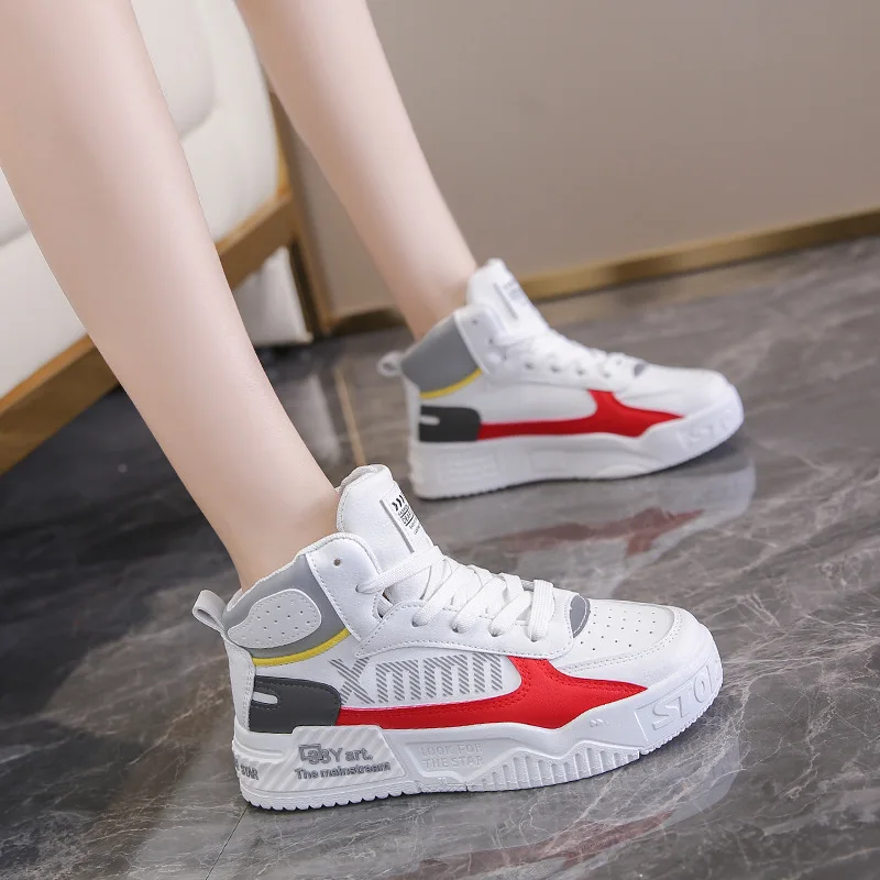 

2022 New Women Chunky Sneakers Basket Women Casual Platform Vulcanize Shoes Ulzzang Dad Shoes High Top Sneakers Zapatos De Mujer