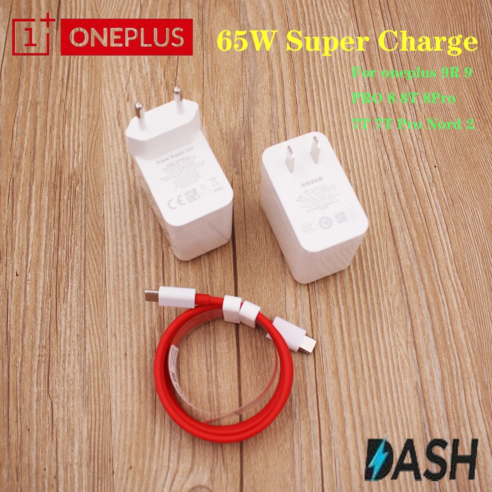 

Оригинальный адаптер питания Oneplus Warp Charge 65 Вт, быстрое зарядное устройство стандарта ЕС и США, 65 Вт, кабель Type C-Type C One Plus 9 pro 9R 8T Nord 2 N100