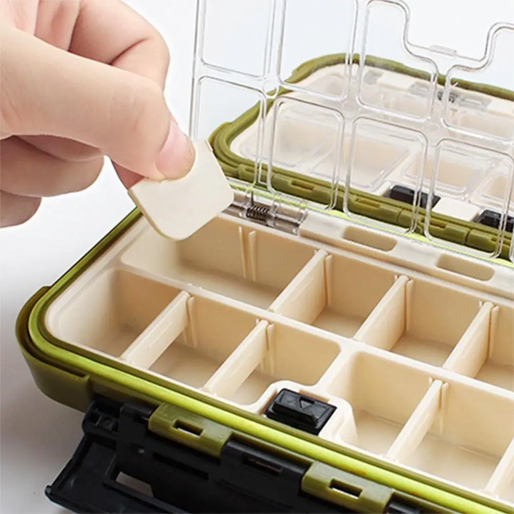 

Fishing Tackle Box Storage Trays with Removable Dividers Fishing Lures Hooks Accessories Storage Organizer Box for Fishing tools