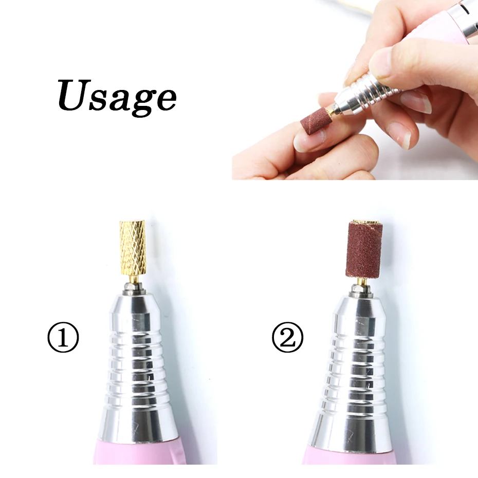 

100pcs Sanding Bands For Nail Drill Bits Cylindrical Sandpaper Gel Polish Remover 80# 120# 180# Nail Tools Accessories JIND268-1