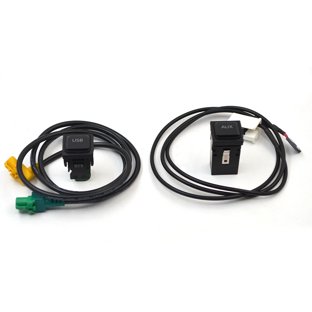 RCD510 RNS315 RCD310 Автомобильный USB AUX адаптер кнопка включения кабельный жгут проводов